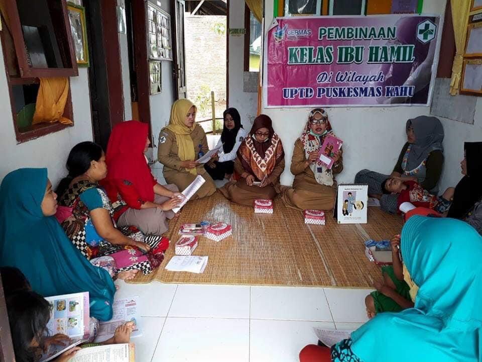 Mendampingi Ibu Satriani Mengikuti Kegiatan Kelas Ibu Hamil  